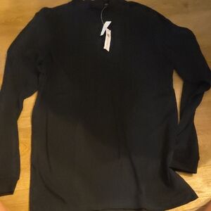 croft & barrow Turtleneck Mens Black Long Sleeve